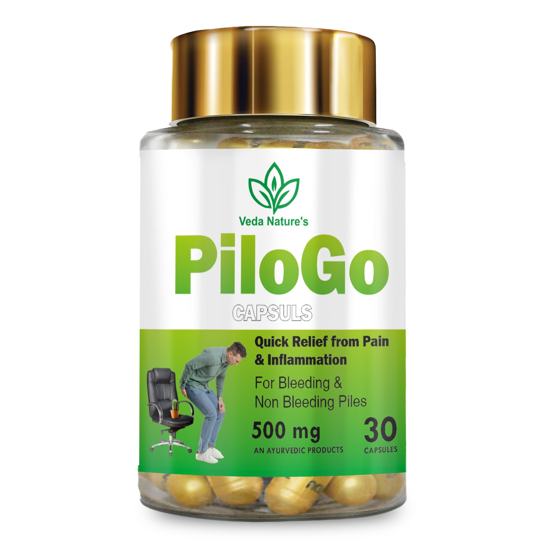 PiloGo Capsule (Quick Relief From Pain & Inflammation)
