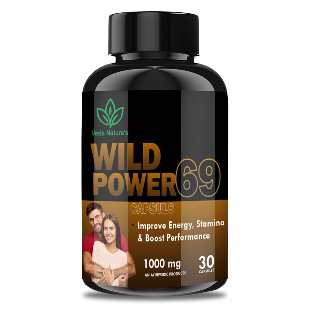 VEDA NATURES Wild Power 69 Combo Capsule+Oil
